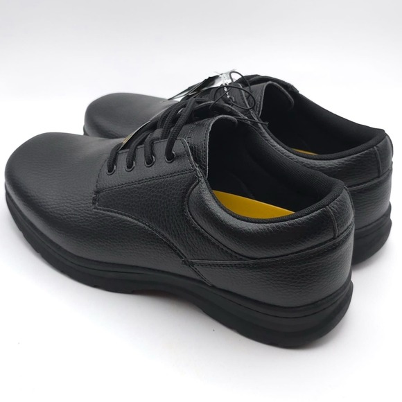 PERRY ELLIS PORTFOLIO New Men\'s Work Shoes Black 10 Wide Ultra Foam Slip Guard